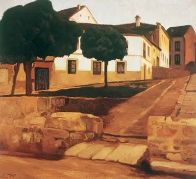 Street in Ávila (Ávila Landscape) Diego Rivera